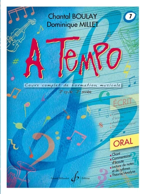 A tempo : oral. Volume 7 Cours de formation musicale
