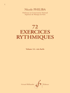 72 Exercices rythmiques. Volume 1A 