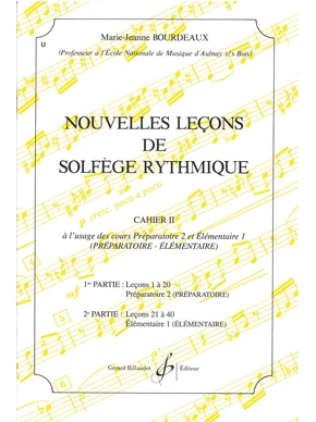 Nouvelles leçons de solfège rythmique. Volume 2 
