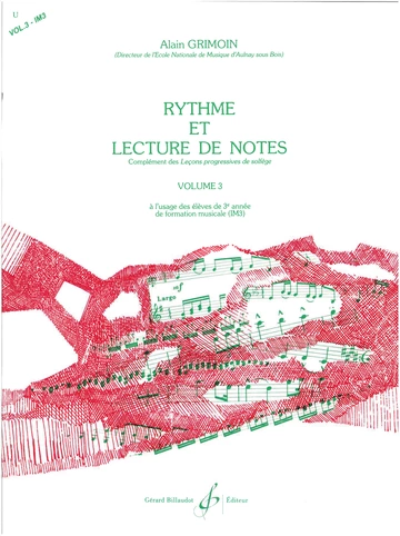 Rythme et lecture de notes. Volume 3 Visuel