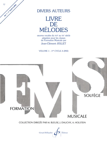 Livre de mélodies. Volume 1 Visual