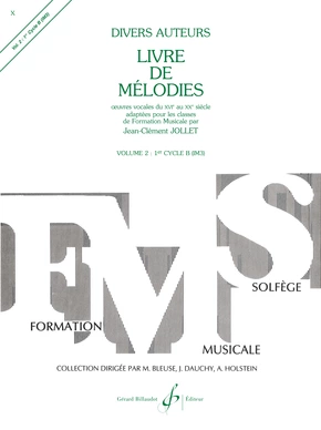 Livre de mélodies. Volume 2