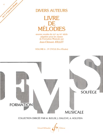 Livre de mélodies. Volume 6 Visual