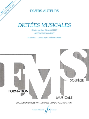 Dictées musicales. Volume 2 Livre de l'élève