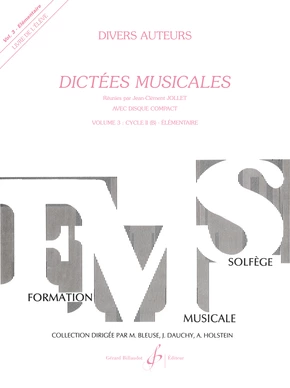 Dictées musicales. Volume 3 Livre de l'élève