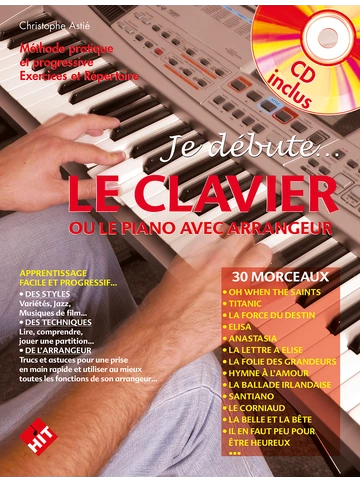 Je débute le clavier - Clavier synthétiseur - Autres instruments -  Catalogue - Billaudot