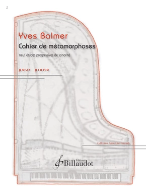 Cahier de métamorphoses 9 études progressives de sonorité