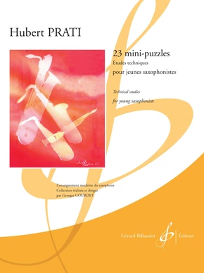 23 Mini-puzzles Études techniques pour jeunes saxophonistes
