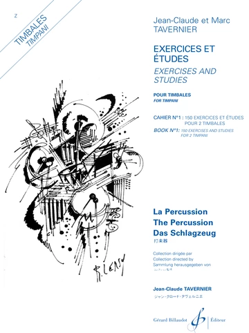 150 Exercices et études pour 2 timbales. Volume 1 Visual