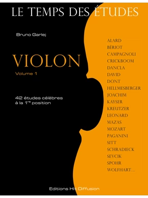 Le Temps des études, violon. Volume 1