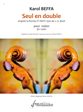 Seul en double d’après la Partita n° 1 BWV 1002 de Jean-Sébastien Bach