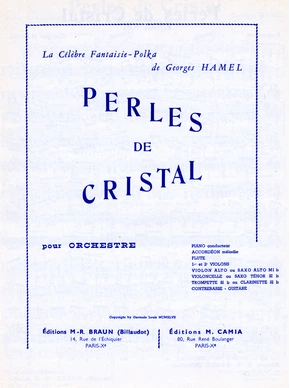 Perles de cristal - partition d'orchestre