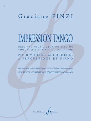 Impression Tango Violon, accordéon, 2 percussions et piano