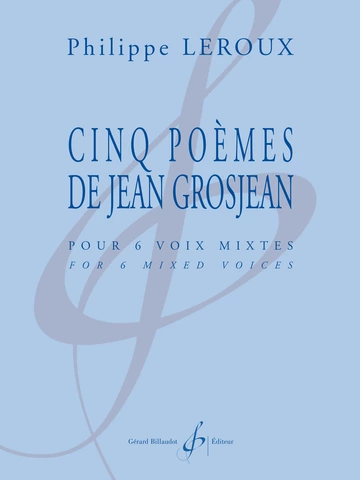 Cinq poèmes de Jean Grosjean Visual
