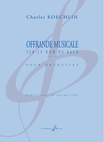 Offrande musicale sur le nom de Bach, op. 187 Visual