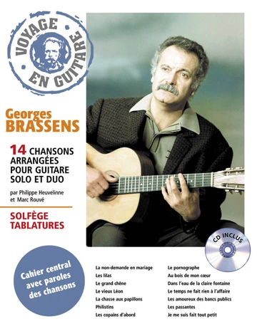 Voyage en guitare. Georges Brassens Visuel