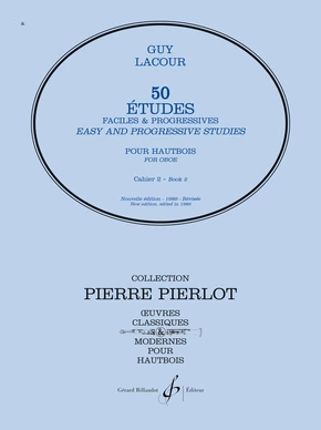 50 Études faciles et progressives. Volume 2 Hautbois