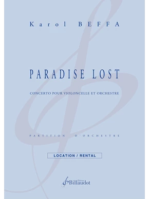 Paradise Lost Partition et matériel