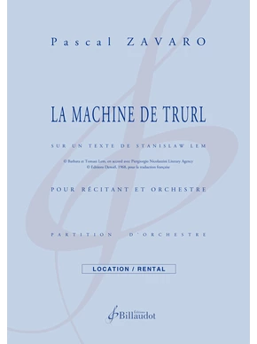 La Machine de Trurl Partition et matériel