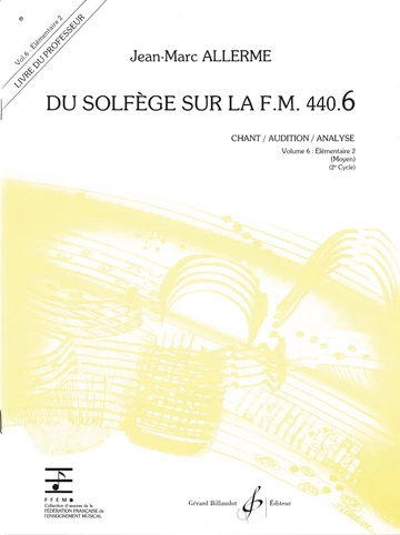 Du solfège sur la F. M. 440.6. Chant, audition et analyse Visual
