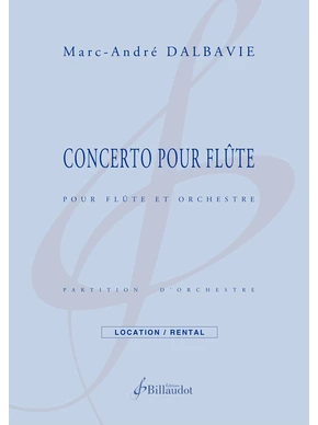 Concerto pour flûte Partition et matériel
