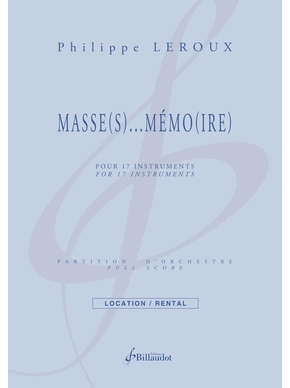 Masse(s)…Mémo(ire)