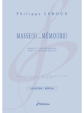 Masse(s)…Mémoire(s)