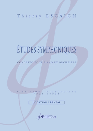 Études symphoniques pour piano et orchestre Visuel
