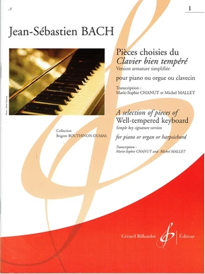 Pièces choisies du Clavier bien tempéré. Volume 1 