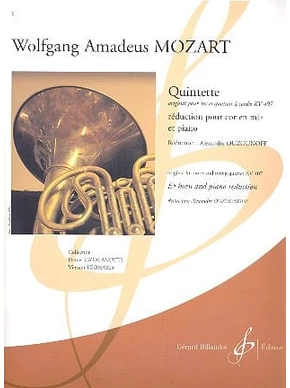 Quintette. Original pour cor et quatuor à cordes KV 407 original pour cor et quatuor à cordes KV 407