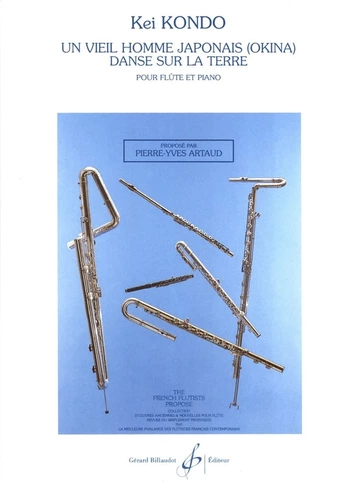 Un vieil homme japonais danse sur la terre Visual