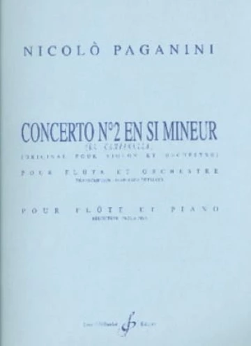 Concerto no2 en Si mineur - réduction flûte et piano Visuel