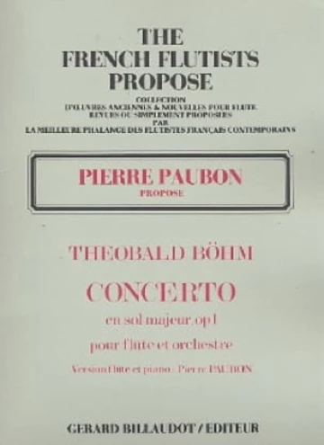 Concerto en Sol majeur opus 1 Visual