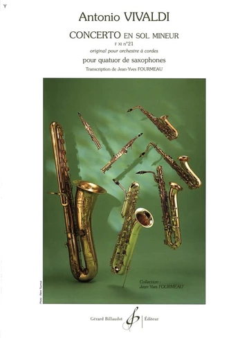 Concerto pour cordes en Sol mineur f xi n° 21 Visual