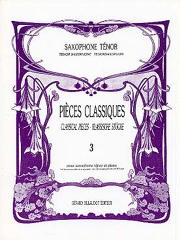 Pièces classiques pour saxophone ténor. Volume 3 Visual