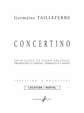 Concertino Partition et matériel