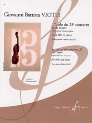 1er solo du concerto n° 23 Visuel