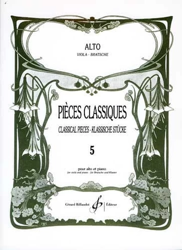Pièces classiques. Volume 5 Visuel