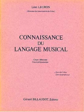 Connaissance du langage musical débutant élève