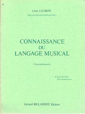 Connaissance du langage musical préparatoire élève
