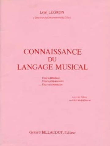 Connaissance du langage musical élémentaire professeur Visuel