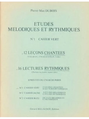 Études mélodiques et rythmiques. Volume 1 