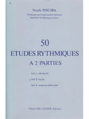 50 Études rythmiques à 2 parties. Volume 2 