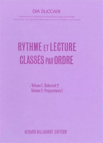 Rythme et lecture classés par ordre. Volume 1 Visuel