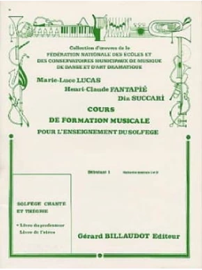 Cours de formation musicale pour l'ens. du solfège deb 1 prof.