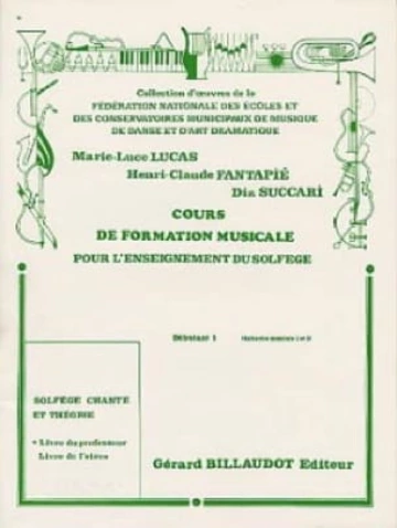 Cours de formation musicale pour l&amp;#039;ens. du solfège deb 1 prof. Visual