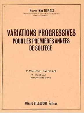 Variations prog pour premières années solfège vol. 1 élève