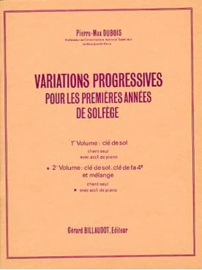 Variations prog pour premières années solfège vol. 2 professeur