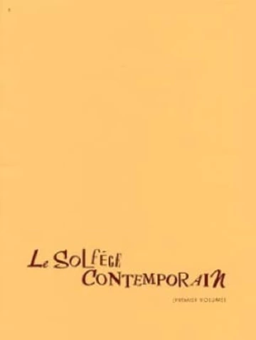 Le Solfège contemporain. Volume 1, livre du professeur Visual