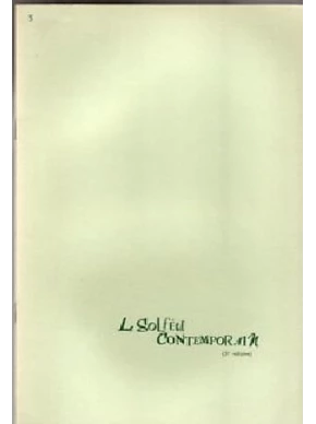 Le Solfège contemporain. Volume 3 élève 